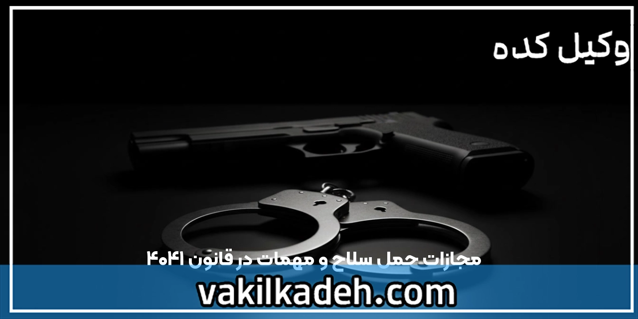 مجازات حمل سلاح و مهمات در قانون 1404
